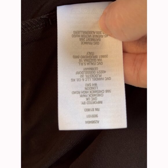 Susan Graver Liquid Knit Sleeveless Top Sz 20W Black Minimalist Neutral Classic - Picture 5 of 7